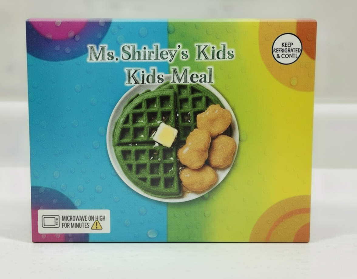 Grinch Inspired Waffle & Chicken